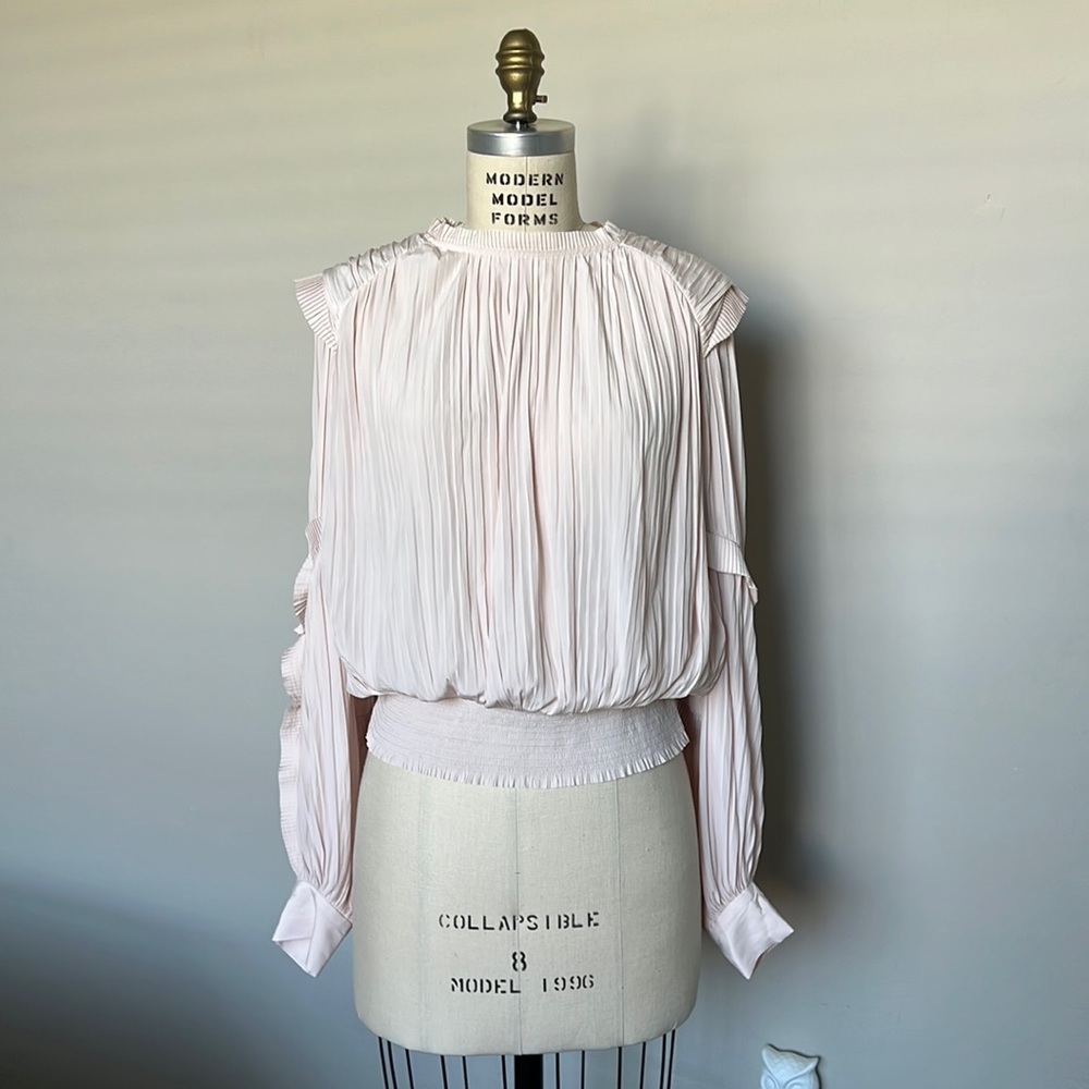 Joie pleated blouse   Blush color   Size L